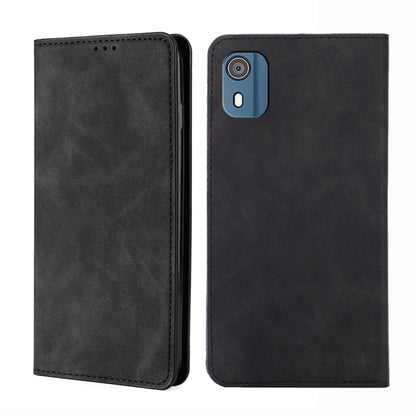 Skin Feel เคสโทรศัพท์หนังแม่เหล็ก, For Nokia C12, For Nokia G42 5G, For Nokia C22, For Nokia C32, For Nokia G11 Plus, For Nokia C300 4G US Version, For Nokia C110 4G, For Nokia C02 TA-1522