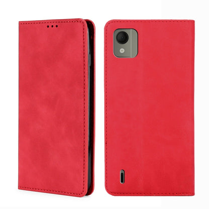Skin Feel เคสโทรศัพท์หนังแม่เหล็ก, For Nokia C12, For Nokia G42 5G, For Nokia C22, For Nokia C32, For Nokia G11 Plus, For Nokia C300 4G US Version, For Nokia C110 4G, For Nokia C02 TA-1522