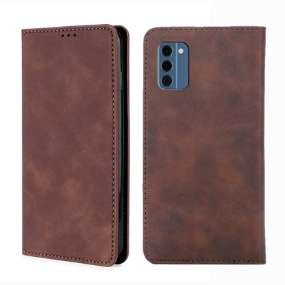 Skin Feel เคสโทรศัพท์หนังแม่เหล็ก, For Nokia C12, For Nokia G42 5G, For Nokia C22, For Nokia C32, For Nokia G11 Plus, For Nokia C300 4G US Version, For Nokia C110 4G, For Nokia C02 TA-1522