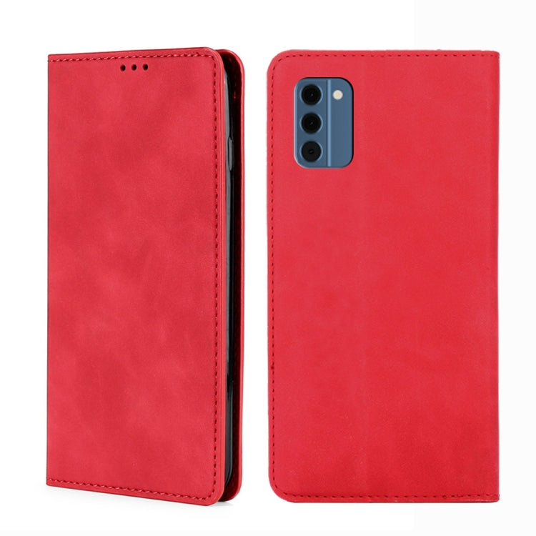 Skin Feel เคสโทรศัพท์หนังแม่เหล็ก, For Nokia C12, For Nokia G42 5G, For Nokia C22, For Nokia C32, For Nokia G11 Plus, For Nokia C300 4G US Version, For Nokia C110 4G, For Nokia C02 TA-1522