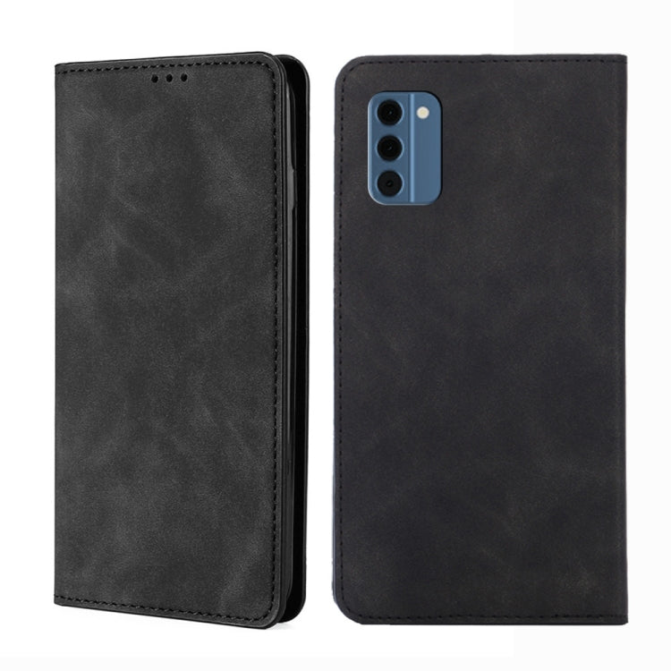 Skin Feel เคสโทรศัพท์หนังแม่เหล็ก, For Nokia C12, For Nokia G42 5G, For Nokia C22, For Nokia C32, For Nokia G11 Plus, For Nokia C300 4G US Version, For Nokia C110 4G, For Nokia C02 TA-1522