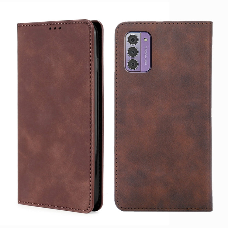 Skin Feel เคสโทรศัพท์หนังแม่เหล็ก, For Nokia C12, For Nokia G42 5G, For Nokia C22, For Nokia C32, For Nokia G11 Plus, For Nokia C300 4G US Version, For Nokia C110 4G, For Nokia C02 TA-1522