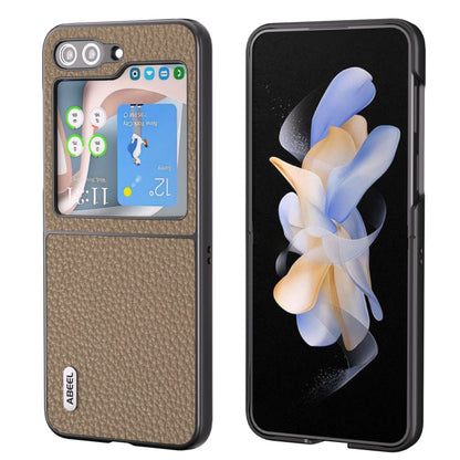 ABEEL เคสโทรศัพท์หนังแท้ลายลิ้นจี่, For Samsung Galaxy Z Flip6 / Flip7 FE, For Samsung Galaxy Z Fold6, For Samsung Galaxy S24 Ultra 5G, For Samsung Galaxy S23 FE 5G, For Samsung Galaxy Z Fold5, For Samsung Galaxy Z Flip5