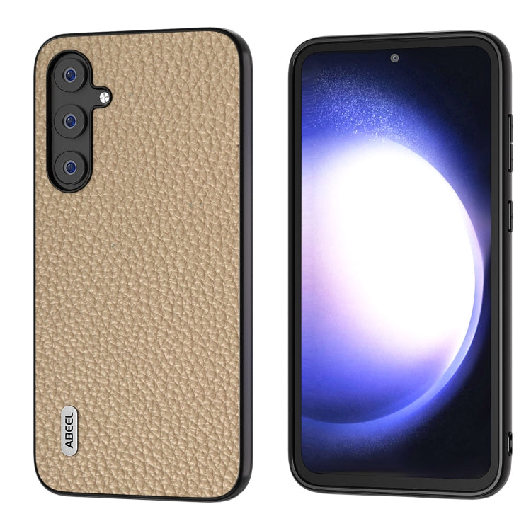 ABEEL เคสโทรศัพท์หนังแท้ลายลิ้นจี่, For Samsung Galaxy Z Flip6 / Flip7 FE, For Samsung Galaxy Z Fold6, For Samsung Galaxy S24 Ultra 5G, For Samsung Galaxy S23 FE 5G, For Samsung Galaxy Z Fold5, For Samsung Galaxy Z Flip5