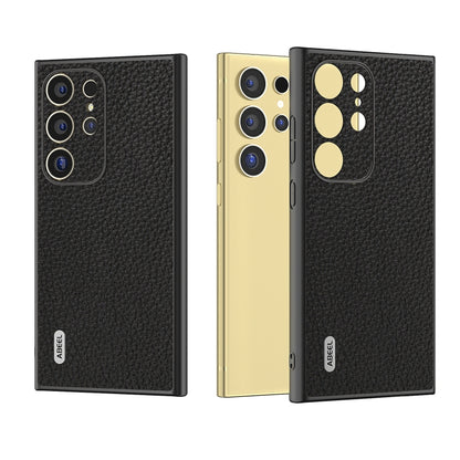 ABEEL เคสโทรศัพท์หนังแท้ลายลิ้นจี่, For Samsung Galaxy Z Flip6 / Flip7 FE, For Samsung Galaxy Z Fold6, For Samsung Galaxy S24 Ultra 5G, For Samsung Galaxy S23 FE 5G, For Samsung Galaxy Z Fold5, For Samsung Galaxy Z Flip5