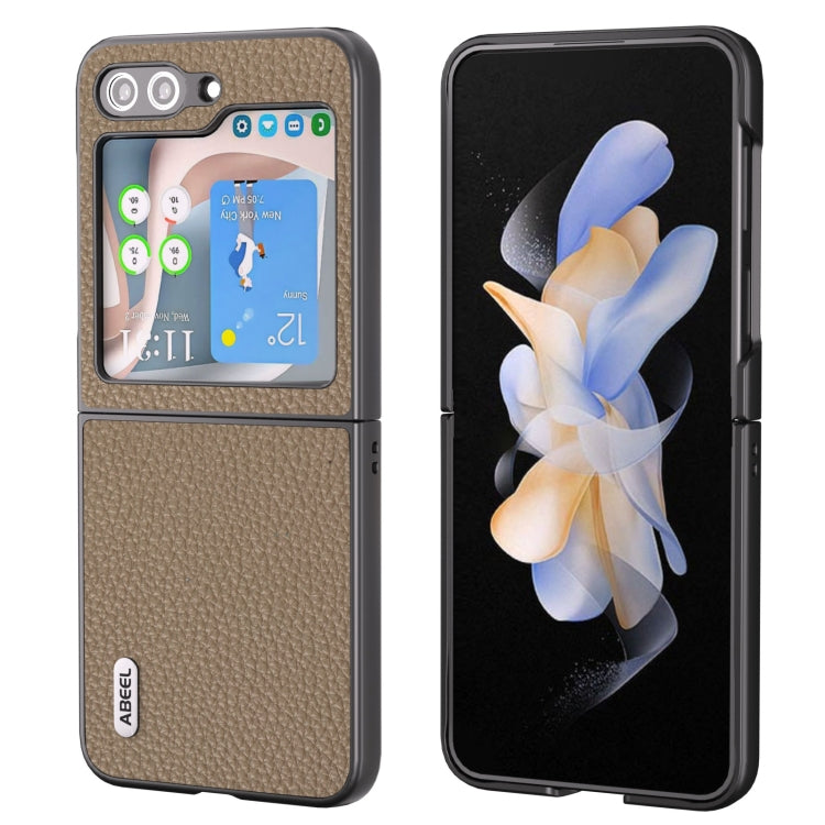 ABEEL เคสโทรศัพท์หนังแท้ลายลิ้นจี่, For Samsung Galaxy Z Flip6 / Flip7 FE, For Samsung Galaxy Z Fold6, For Samsung Galaxy S24 Ultra 5G, For Samsung Galaxy S23 FE 5G, For Samsung Galaxy Z Fold5, For Samsung Galaxy Z Flip5