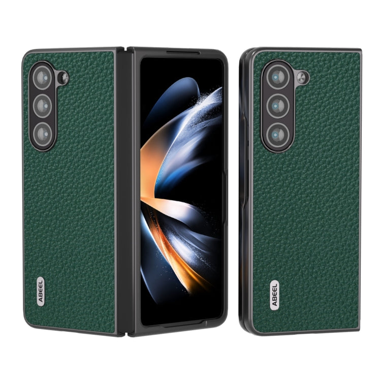 ABEEL เคสโทรศัพท์หนังแท้ลายลิ้นจี่, For Samsung Galaxy Z Flip6 / Flip7 FE, For Samsung Galaxy Z Fold6, For Samsung Galaxy S24 Ultra 5G, For Samsung Galaxy S23 FE 5G, For Samsung Galaxy Z Fold5, For Samsung Galaxy Z Flip5