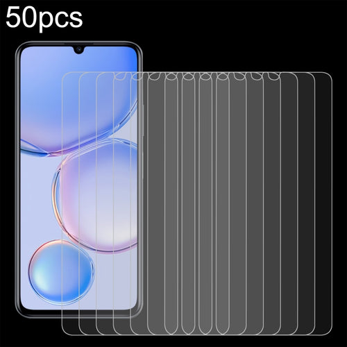 50 ชิ้น 0.26 มม. 9H 2.5D ฟิล์มกระจกนิรภัย, For Huawei nova Y71 (50 PCS), For Huawei Enjoy 60 Pro (50 PCS)