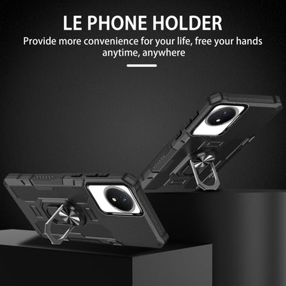 เคสโทรศัพท์ไฮบริดเกราะผู้ถือแหวน, For vivo Y02, For vivo V27e, For vivo V27