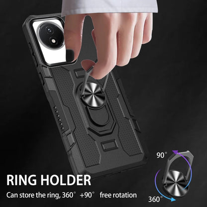 เคสโทรศัพท์ไฮบริดเกราะผู้ถือแหวน, For vivo Y02, For vivo V27e, For vivo V27