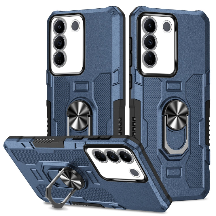 เคสโทรศัพท์ไฮบริดเกราะผู้ถือแหวน, For vivo Y02, For vivo V27e, For vivo V27