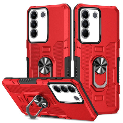 เคสโทรศัพท์ไฮบริดเกราะผู้ถือแหวน, For vivo Y02, For vivo V27e, For vivo V27