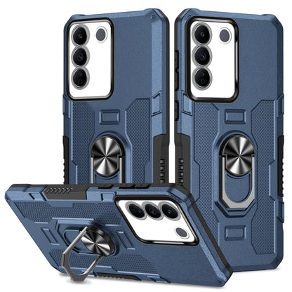 เคสโทรศัพท์ไฮบริดเกราะผู้ถือแหวน, For vivo Y02, For vivo V27e, For vivo V27