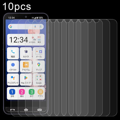 10 ชิ้น 0.26 มม. 9H 2.5D ฟิล์มกระจกนิรภัย, For Sharp Aquos wish6, For Sharp Aquos R11, For Sharp Aquos Sense10, For Sharp Basio Active2, For Sharp Aquos wish5, For Sharp Basio Active3, For Sharp Aquos Sense9 Plus, For Sharp Aquos Sense9                ...