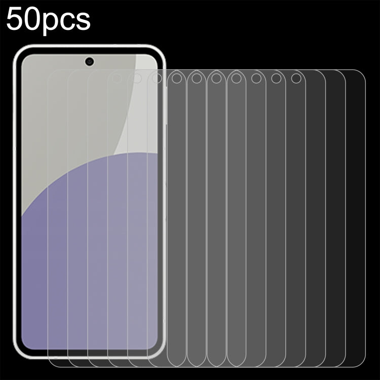50 ชิ้น 0.26 มม. 9H 2.5D ฟิล์มกระจกนิรภัย, For Sharp Aquos wish6, For Sharp Aquos R11, For Sharp Aquos Sense10, For Sharp Basio Active2, For Sharp Aquos wish5, For Sharp Basio Active3, For Sharp Aquos Sense9 Plus, For Sharp Aquos Sense9                ...