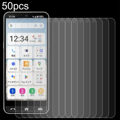 50 ชิ้น 0.26 มม. 9H 2.5D ฟิล์มกระจกนิรภัย, For Sharp Aquos wish6, For Sharp Aquos R11, For Sharp Aquos Sense10, For Sharp Basio Active2, For Sharp Aquos wish5, For Sharp Basio Active3, For Sharp Aquos Sense9 Plus, For Sharp Aquos Sense9                ...