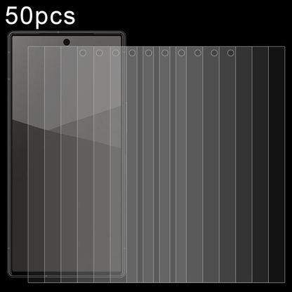 50 ชิ้น 0.26 มม. 9H 2.5D ฟิล์มกระจกนิรภัย, For Sharp Aquos wish6, For Sharp Aquos R11, For Sharp Aquos Sense10, For Sharp Basio Active2, For Sharp Aquos wish5, For Sharp Basio Active3, For Sharp Aquos Sense9 Plus, For Sharp Aquos Sense9                ...