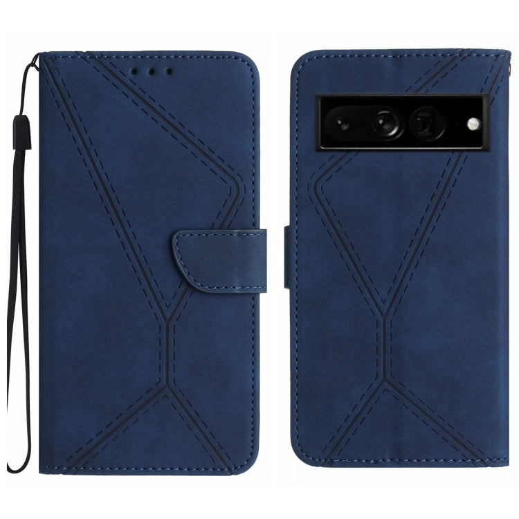 เย็บเคสโทรศัพท์หนังนูน, For Google Pixel 7, For Google Pixel 7 Pro, For Google Pixel 7a, For Google Pixel 6, For Google Pixel 6 Pro, For Google Pixel 6a