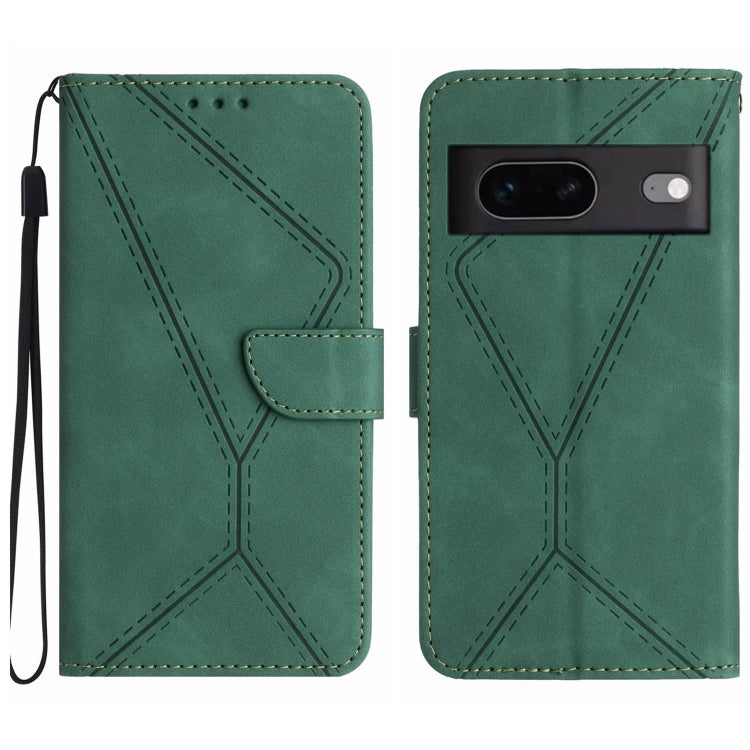 เย็บเคสโทรศัพท์หนังนูน, For Google Pixel 7, For Google Pixel 7 Pro, For Google Pixel 7a, For Google Pixel 6, For Google Pixel 6 Pro, For Google Pixel 6a