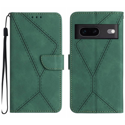 เย็บเคสโทรศัพท์หนังนูน, For Google Pixel 7, For Google Pixel 7 Pro, For Google Pixel 7a, For Google Pixel 6, For Google Pixel 6 Pro, For Google Pixel 6a