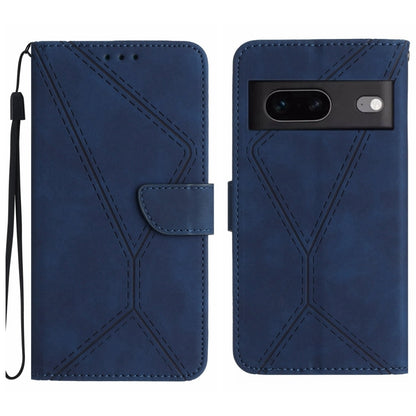 เย็บเคสโทรศัพท์หนังนูน, For Google Pixel 7, For Google Pixel 7 Pro, For Google Pixel 7a, For Google Pixel 6, For Google Pixel 6 Pro, For Google Pixel 6a