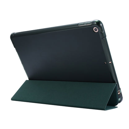 ซองหนังพลิกแนวนอนถุงลมนิรภัยพร้อมที่ใส่สามทบและที่ใส่ปากกา, For iPad 10.2 2021 / 2020 / 2019, For iPad Mini (2019)
