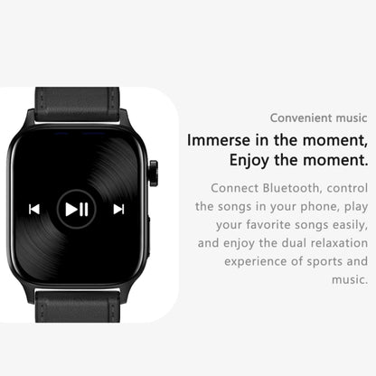 GT22 1.85 นิ้วหน้าจอ TFT วงซิลิโคนสุขภาพสมาร์ทวอทช์รองรับการโทรผ่าน Bluetooth / ออกซิเจนในเลือดที่ราบสูง / อุณหภูมิของร่างกาย / การเต้นของหัวใจ / การตรวจวัดอัตราการเต้นของหัวใจ TI, Silicone Band (Black), Silicone Band (Black Silver)