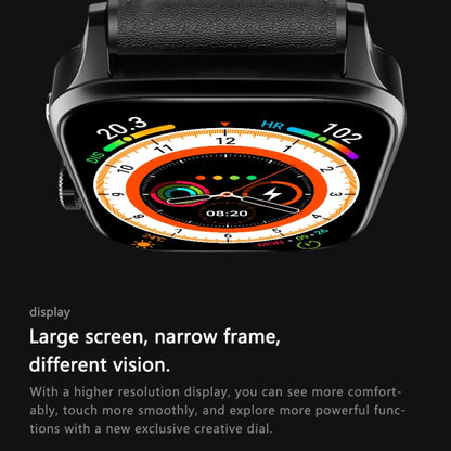 GT22 1.85 นิ้วหน้าจอ TFT วงซิลิโคนสุขภาพสมาร์ทวอทช์รองรับการโทรผ่าน Bluetooth / ออกซิเจนในเลือดที่ราบสูง / อุณหภูมิของร่างกาย / การเต้นของหัวใจ / การตรวจวัดอัตราการเต้นของหัวใจ TI, Silicone Band (Black), Silicone Band (Black Silver)