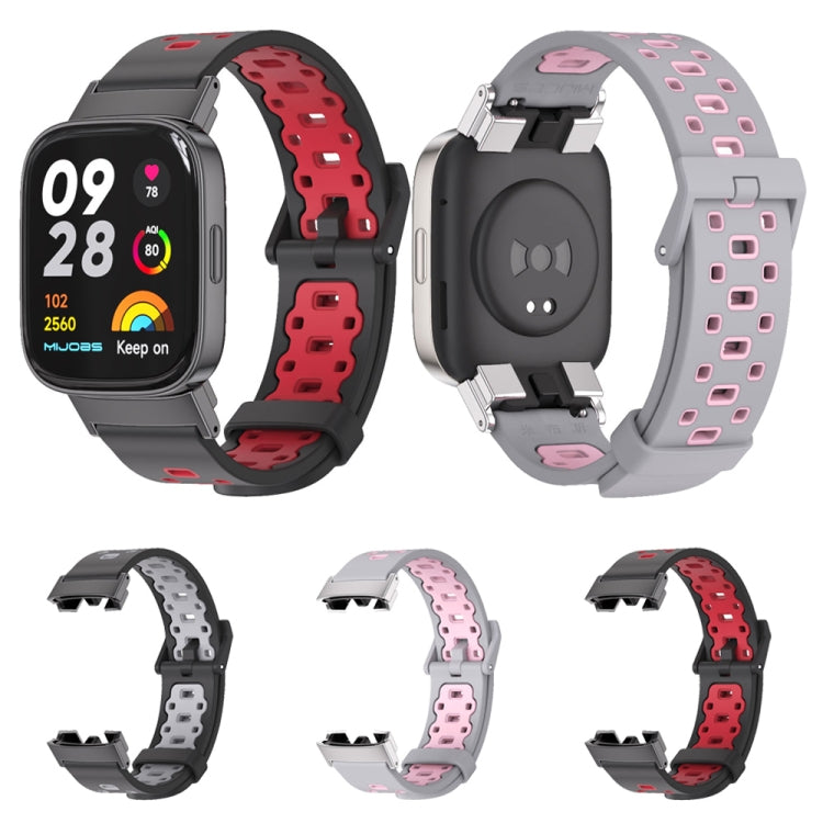 สายนาฬิกา Mijobs Square Hole ระบายอากาศได้ TPU, For Redmi Watch 3