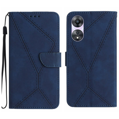 เย็บเคสโทรศัพท์หนังนูน, For OPPO Reno8 T 4G, For OPPO Reno8 T 5G/A1 Pro 5G, For OPPO Reno9/Reno9 Pro 5G, For OPPO Reno9 Pro+