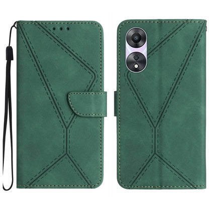 เย็บเคสโทรศัพท์หนังนูน, For OPPO Reno8 T 4G, For OPPO Reno8 T 5G/A1 Pro 5G, For OPPO Reno9/Reno9 Pro 5G, For OPPO Reno9 Pro+