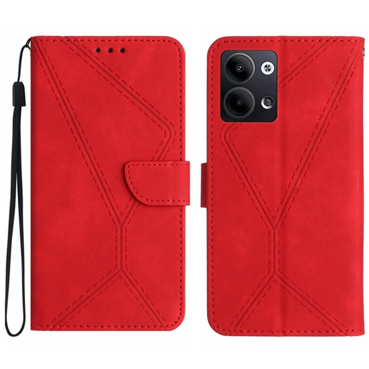 เย็บเคสโทรศัพท์หนังนูน, For OPPO Reno8 T 4G, For OPPO Reno8 T 5G/A1 Pro 5G, For OPPO Reno9/Reno9 Pro 5G, For OPPO Reno9 Pro+