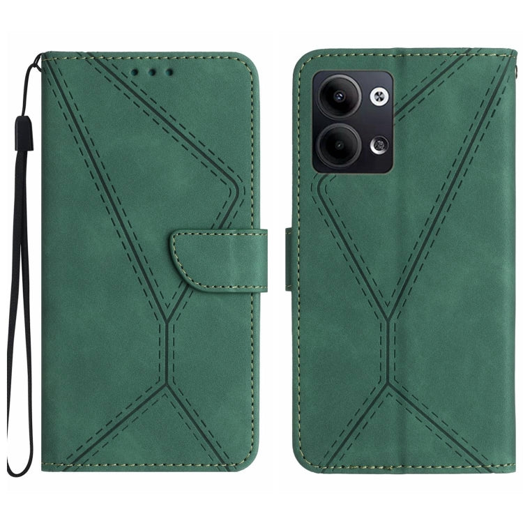 เย็บเคสโทรศัพท์หนังนูน, For OPPO Reno8 T 4G, For OPPO Reno8 T 5G/A1 Pro 5G, For OPPO Reno9/Reno9 Pro 5G, For OPPO Reno9 Pro+