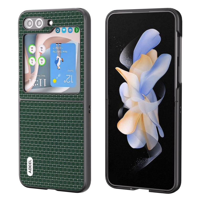 เคสโทรศัพท์หนังแท้ ABEL รุ่นหรูหรา, For Samsung Galaxy Z Flip5, For Samsung Galaxy Z Fold5