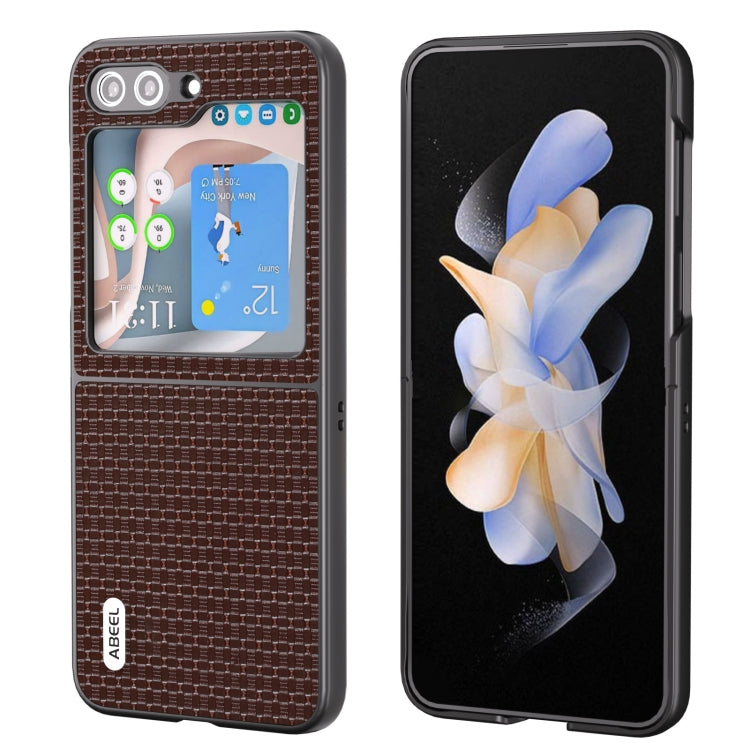 เคสโทรศัพท์หนังแท้ ABEL รุ่นหรูหรา, For Samsung Galaxy Z Flip5, For Samsung Galaxy Z Fold5