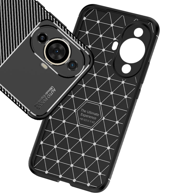 เคสโทรศัพท์ TPU กันกระแทกเนื้อคาร์บอนไฟเบอร์, For Huawei nova 11, For Huawei nova 11 Pro