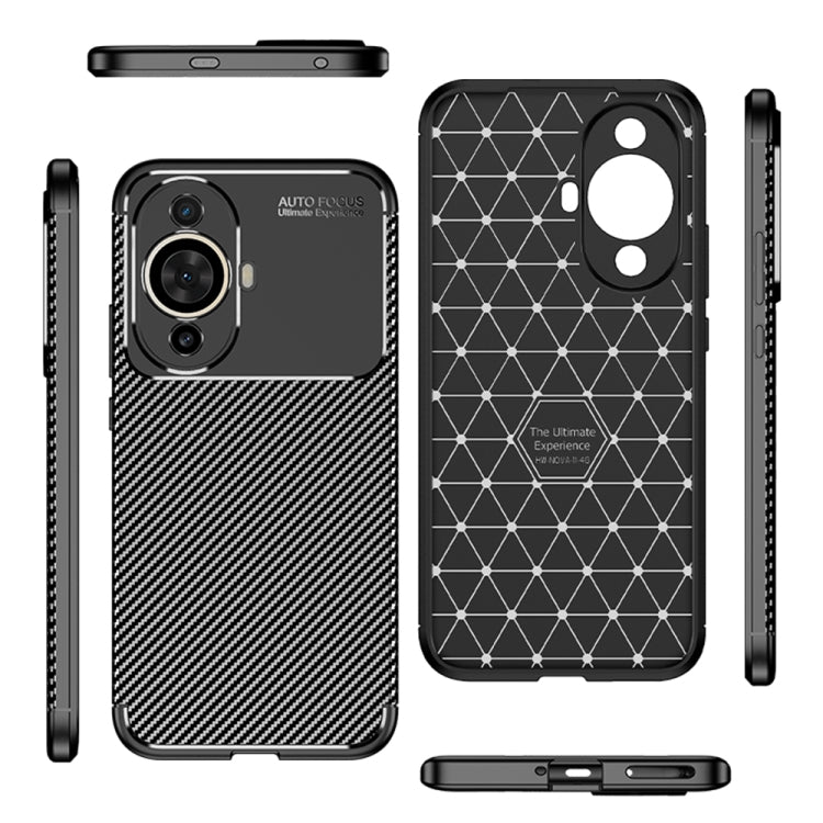 เคสโทรศัพท์ TPU กันกระแทกเนื้อคาร์บอนไฟเบอร์, For Huawei nova 11, For Huawei nova 11 Pro