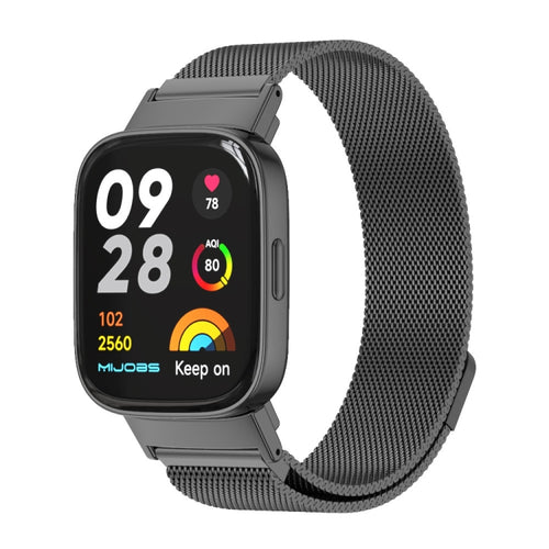 Mijobs Milan Magnetic สายนาฬิกาโลหะ, For Redmi Watch 3