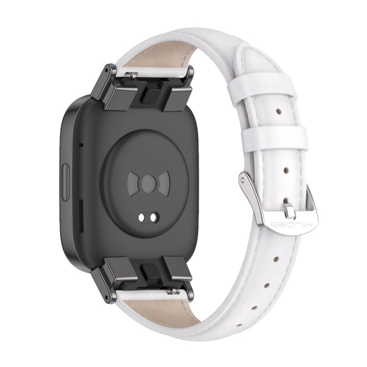 Mijobs สายนาฬิกาหนังแท้แบบบาง, For Redmi Watch 3