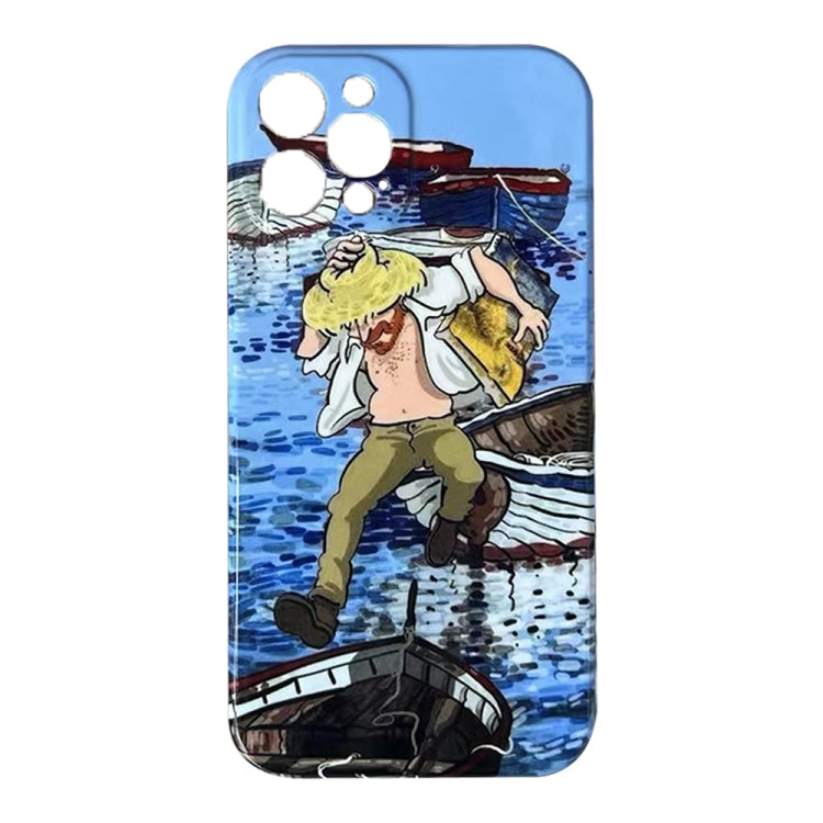 ลวดลายภาพวาดสีน้ำมัน เคสโทรศัพท์ PC แบบเคลือบเงา, For iPhone X / XS, For iPhone XR, For iPhone XS Max, For iPhone 8 Plus / 7 Plus