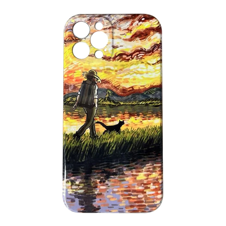 ลวดลายภาพวาดสีน้ำมัน เคสโทรศัพท์ PC แบบเคลือบเงา, For iPhone X / XS, For iPhone XR, For iPhone XS Max, For iPhone 8 Plus / 7 Plus