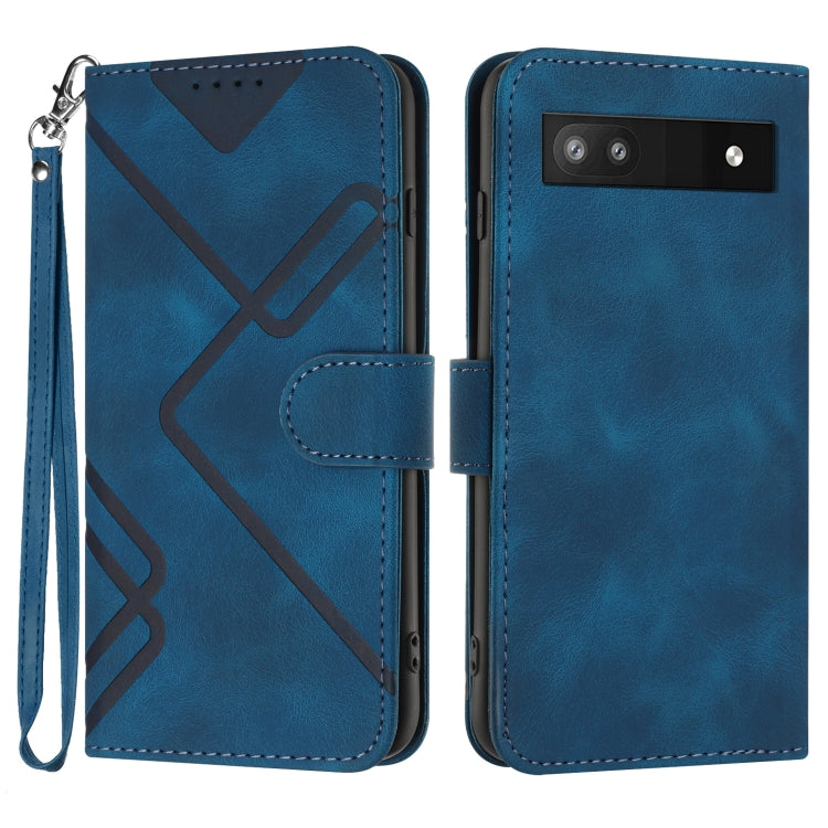ซองโทรศัพท์หนังลายเส้นลายเส้น, For Google Pixel 7 5G, For Google Pixel 6a