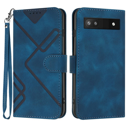 ซองโทรศัพท์หนังลายเส้นลายเส้น, For Google Pixel 7 5G, For Google Pixel 6a