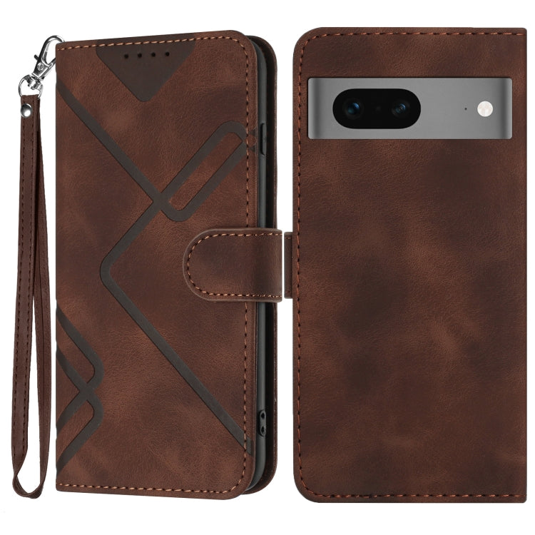 ซองโทรศัพท์หนังลายเส้นลายเส้น, For Google Pixel 7 5G, For Google Pixel 6a