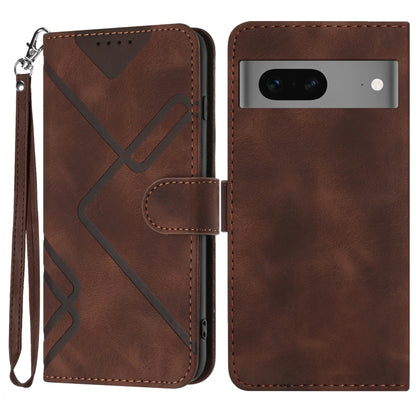 ซองโทรศัพท์หนังลายเส้นลายเส้น, For Google Pixel 7 5G, For Google Pixel 6a
