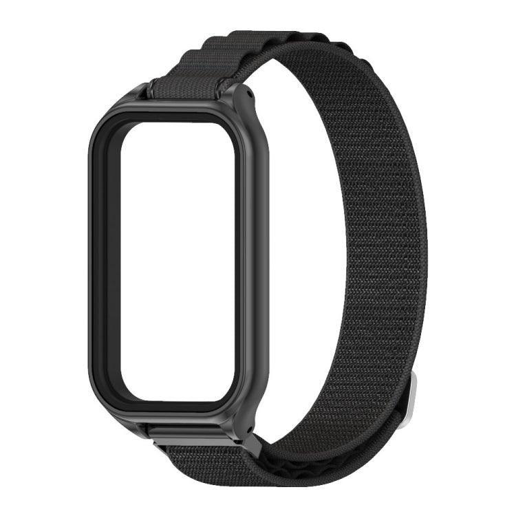 สายนาฬิกา Mijobs Metal Shell Nylon Breathable, For Xiaomi Smart Band 8 Active / Redmi Band 2