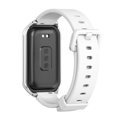 สายนาฬิกาซิลิโคน Mijobs Metal Shell, For Xiaomi Smart Band 8 Active / Redmi Band 2