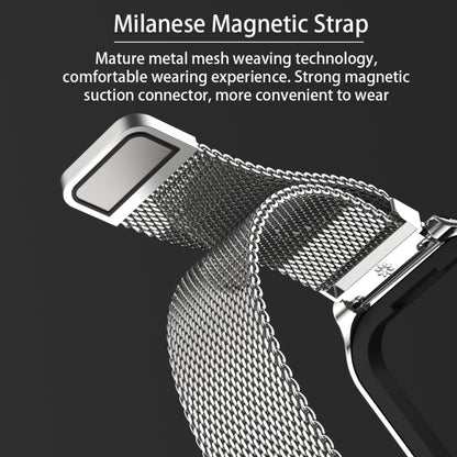 Mijobs Metal Shell + Milan Buckle สายนาฬิกาโลหะ, For Xiaomi Smart Band 8 Active / Redmi Band 2