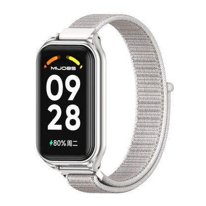 สายนาฬิกา Mijobs Metal Shell Nylon Loop, For Xiaomi Smart Band 8 Active / Redmi Band 2