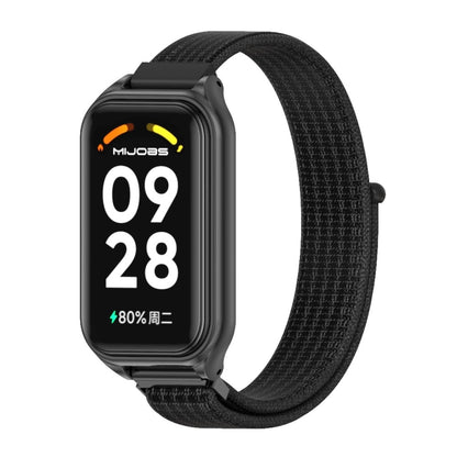 สายนาฬิกา Mijobs Metal Shell Nylon Loop, For Xiaomi Smart Band 8 Active / Redmi Band 2